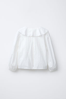 ROMANTIC SHIRT WITH EMBROIDERED FLOWERS - Zara фото 2