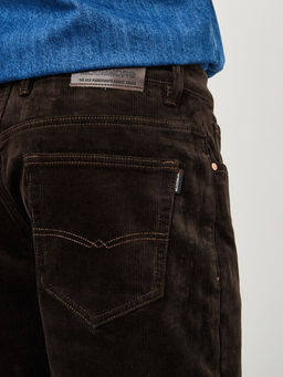 Утепленные мужские вельветовые брюки прямого кроя на флисе - Mossmore фото 7