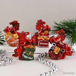 Сувенир Лошадь коричневая 5 см / 25364 /уп 24/960/ Символ года 2026/ 746528