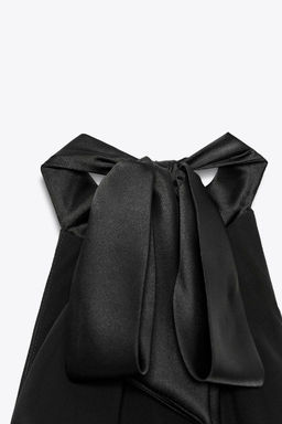 OPEN BACK SATIN MIDI DRESS - Zara фото 10