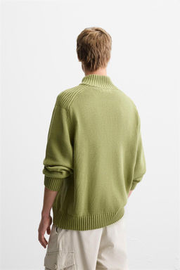 HIGH NECK QUARTER-ZIP SWEATER - Zara фото 12