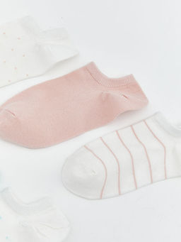 Desenli Kad?n Sneaker ?orap 5li