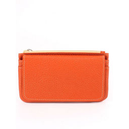 Портмоне женское Croco-ПР-805 натуральная кожа 3 отд, 4 карм, оранжевый флотер (36) 265381