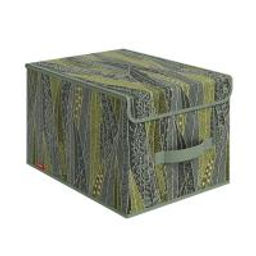 VAL GR-BOX-LM Короб стеллажный с крышкой, большой, 30*40*25 см, GREEN, шт