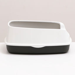 Туалет «Айша» S, 45×35×18.5 см, с высоким бортом, серый