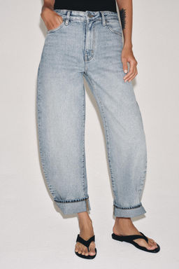 JEANS ZW COLLECTION BALLOON TIRO MEDIO / Azul - Zara фото 2