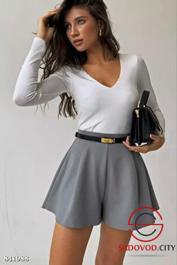 Шорты женские широкие (без ремня)