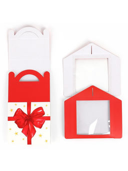 Цена за 5 шт. Коробка кондитерская с окном, сундук, «Бант», 20×20×20 см