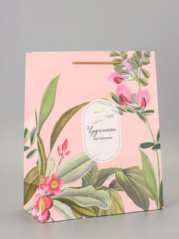 Цена за 2 шт. Пакет подарочный ламинированный «Счастья» 26×12×32 см