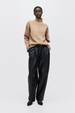 Jersey con cuello perkins y costuras decorativas - H&m фото 6