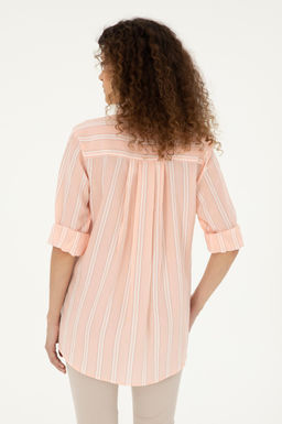 Рубашка с длинным рукавом женского лосося Неожиданная скидка в корзине - U.s. polo assn фото 5