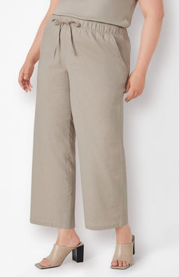 Брюки из льна и хлопка ESMARA