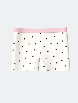 Bask?l? K?z ?ocuk Boxer 3l?
