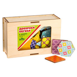 Развивающие досочки «Сложи узор», по методике Сегена, 18 шт.