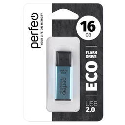 Флеш-накопитель 16Гб "Perfeo E03" Blue economy series