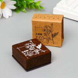 Печать дерево «Ромашки», 4.7×5 см