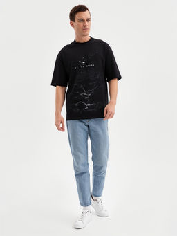 Футболка мужская MINAKU: STARS, чёрная, р-р 48