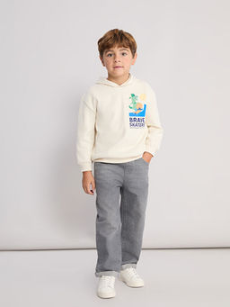 Beli Lastikli Erkek ?ocuk Jean Pantolon