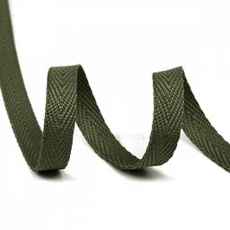 Лента-тесьма 10мм киперная 2г полиэстер TBY цв.S096 хаки уп.50м