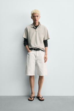 BERMUDA BAGGY FIT / Blanco