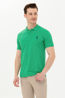 Мужская зеленая базовая футболка - U.s. polo assn фото 2