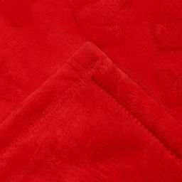 Плед с рукавами Этель Красные сердечки 150*200 см,100% п/э, велсофт 280 гр/м2  фото 5