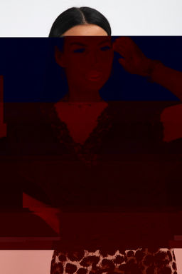 Туника женская из вискозы из вискозы Олеся серый леопард