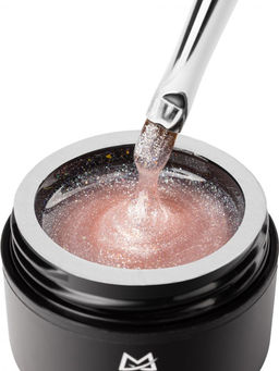 Manita Professional Гель моделирующий для ногтей с хлопьями юки / Builder Gel Moonlight №02, 15 мл  фото 4