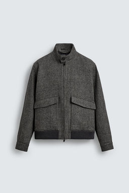 CONTRAST TEXTURED JACKET - Zara фото 6