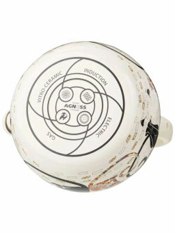 Чайник эмалированный со свистком, серия Парижские коты 2.2л, индукционное дно 934-394 - Арти-м фото 3