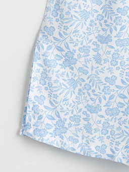 Beli Lastikli ?i?ekli K?z ?ocuk Pantolon