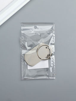 Цена за 3 шт. Брелок металл под нанесение "Жетон" 3х5 см