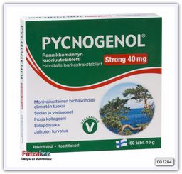 Экстракт коры приморской сосны в таблетках "Pycnogenol® Strong 40 мг" 60 таб