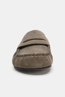 LEATHER SLINGBACK CLOGS - Zara фото 9