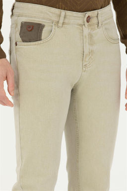 U. S. Polo Assn / Мужские джинсовые брюки светло-хаки - U.s. polo assn фото 6