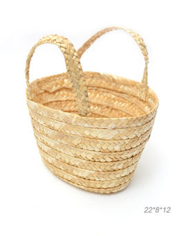 Корзина-сумка плетеная 22x8x12 см / GN295-8 /уп 500/высота 12 см