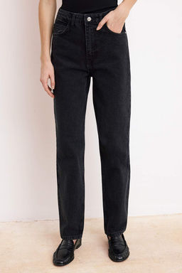 Siyah Normal Bel 100% Pamuk Straight Duz Kesim Jeans TWOSS26JE00096 - Trendyolmilla фото 11