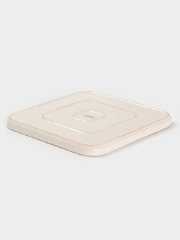 Блюдо сервировочное Доляна «Альпийский крем», 26.5×2, керамика, бежевое