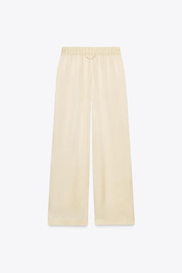 ZW COLLECTION 100% SILK PYJAMA TROUSERS - Zara фото 7
