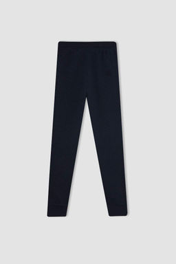 Темно-синие школьные спортивные штаны для мальчика - Defacto фото 3