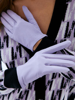 Перчатки женские б/п IS00410 lilac - Eleganzza фото 25