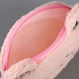 Мягкая сумка детская «Мишка», нежно-розовая