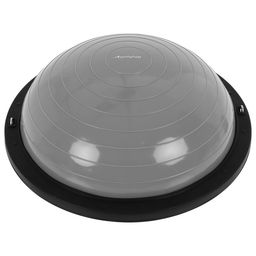 Полусфера BOSU гимнастическая ONLYTOP, с насосом, 58×25 см, серая