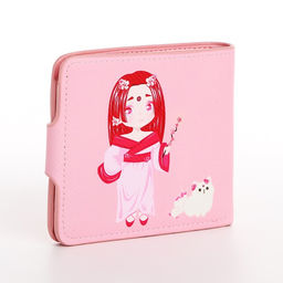 Кошелёк детский «Фея весны» на кнопке, розовый