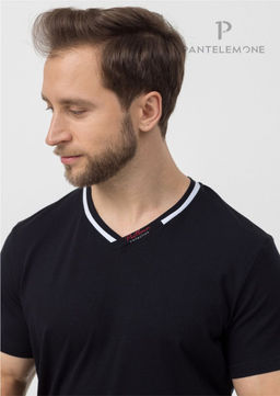 Новинка. Мужская футболка с V-обр. вырезом (58-62) - Pantelemone фото 4