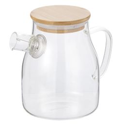50375 WERNER Чайник заварочный BAMBU с бамбуковой крышкой и фильтром-пружиной, 800мл. Материал: жаропрочное боросиликатное стекло, бамбук, силикон, нерж.сталь.  фото 2