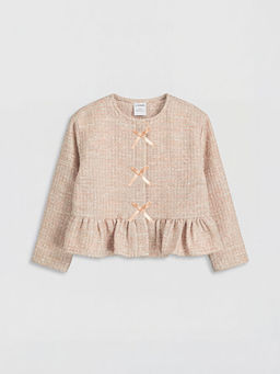 K?z ?ocuk Fiyonklu T?vit Ceket