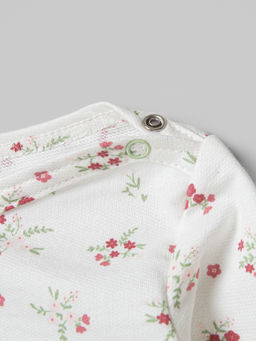 Платье туника с рюшей Цветы 0+ - Bungly фото 3