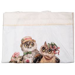 СУМКА ВИНТАЖ. СОВУШКИ,30Х40СМ,БЕЖ, 100% ХЛОПОК,ТВИЛ - Santalino фото 3