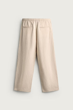 PANTAL?N RELAXED FIT VISCOSA - LINO / Crudo - Zara фото 7